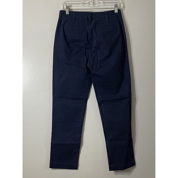J.CREW High-rise Girlfriend Chino Pant Size 0 Navy Blue NEW Preppy Nautical - Picture 8 of 14